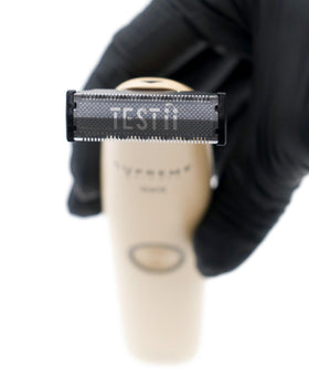 Supreme Trimmer Testii STH120 travel pouch keeps gear organized.