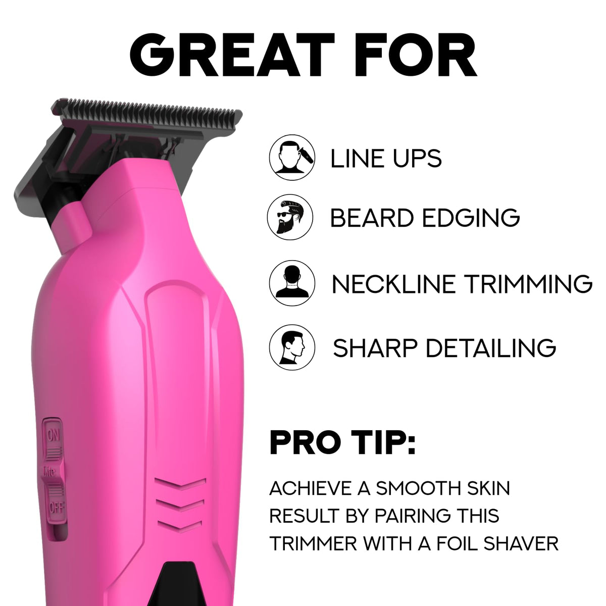 Supreme Trimmer Vader Lite ST3700 in hand with ergonomic grip for comfortable trimming