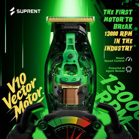 SUPRENT FANGS 13k RPM vector motor with AI speed control powers through resistance