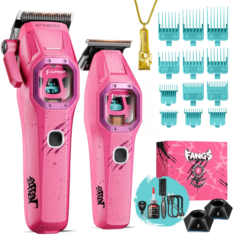 SUPRENT Fangs Pro Clipper front view showing ergonomic design for precise grip