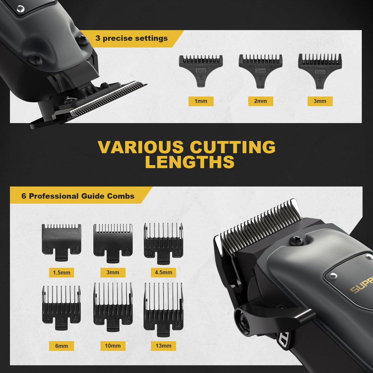 Precision T-blade beard trimmer for accurate hair and beard detailing