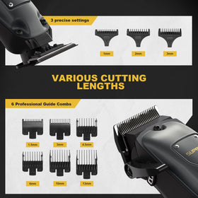 Precision T-blade beard trimmer for accurate hair and beard detailing