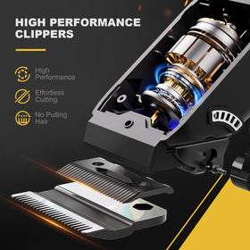 USB-C charging port enables on-the-go grooming with SUPRENT clipper