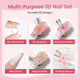 SUPWEE 3D nail art molds and dual form for precise shaping