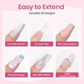 SUPWEE 3D Sculpting Gel Aurora Pink for premium decorative nails.
