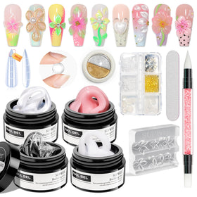 SUPWEE 3D Sculpting Gel four-color pack for versatile nail art design