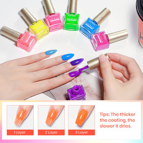 SUPWEE Bright Neon blue shade swatch for energetic style.