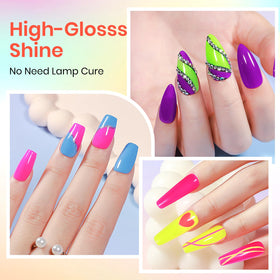 SUPWEE Bright Neon purple shade swatch for vibrant coverage.