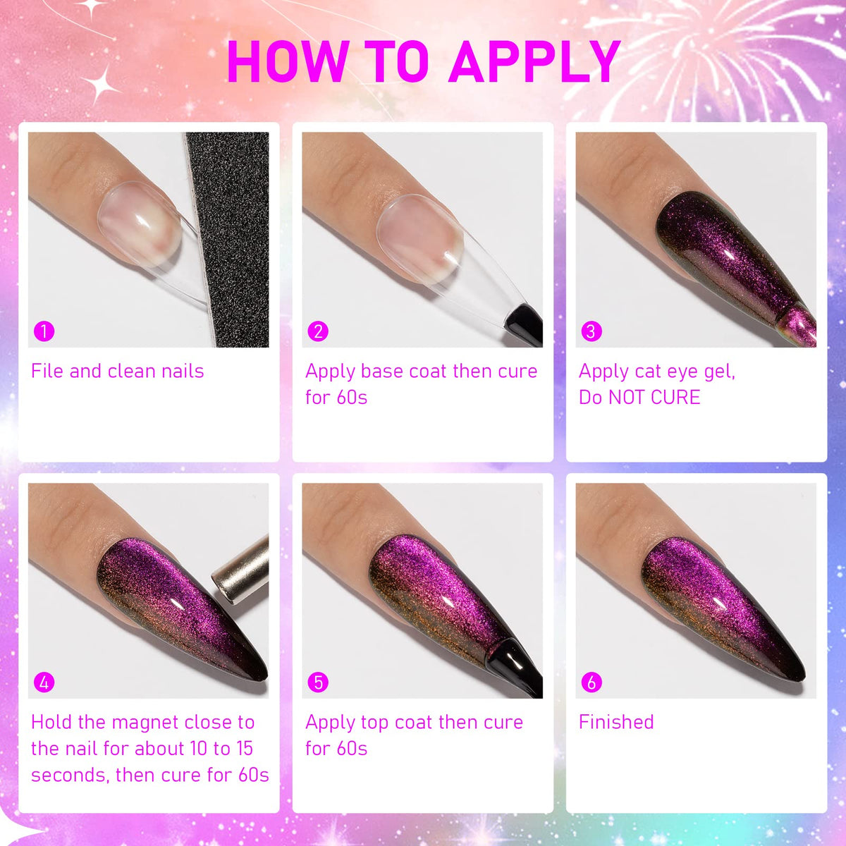 SUPWEE Cat Eye Gel Polish Aurora effect creates shifting drama under different lighting.