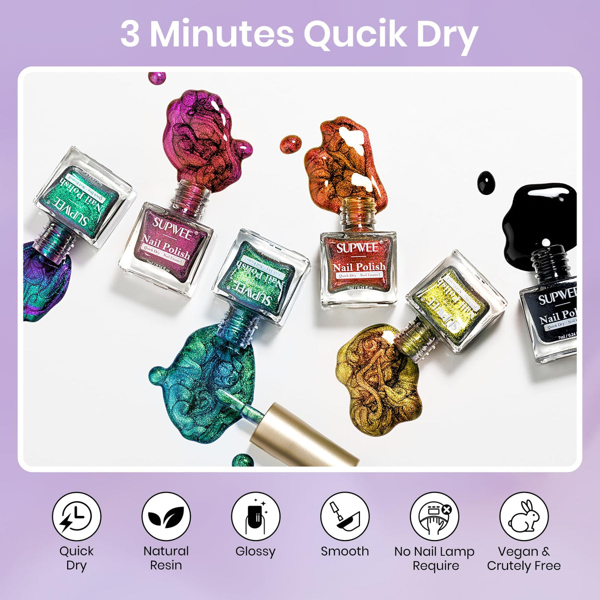 SUPWEE cat-eye shade 5 bottle offers long-lasting shine without gel lamps.