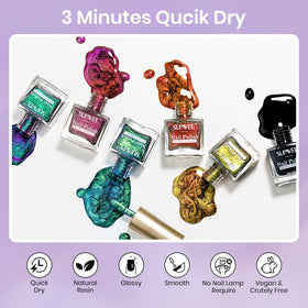 SUPWEE cat-eye shade 5 bottle offers long-lasting shine without gel lamps.