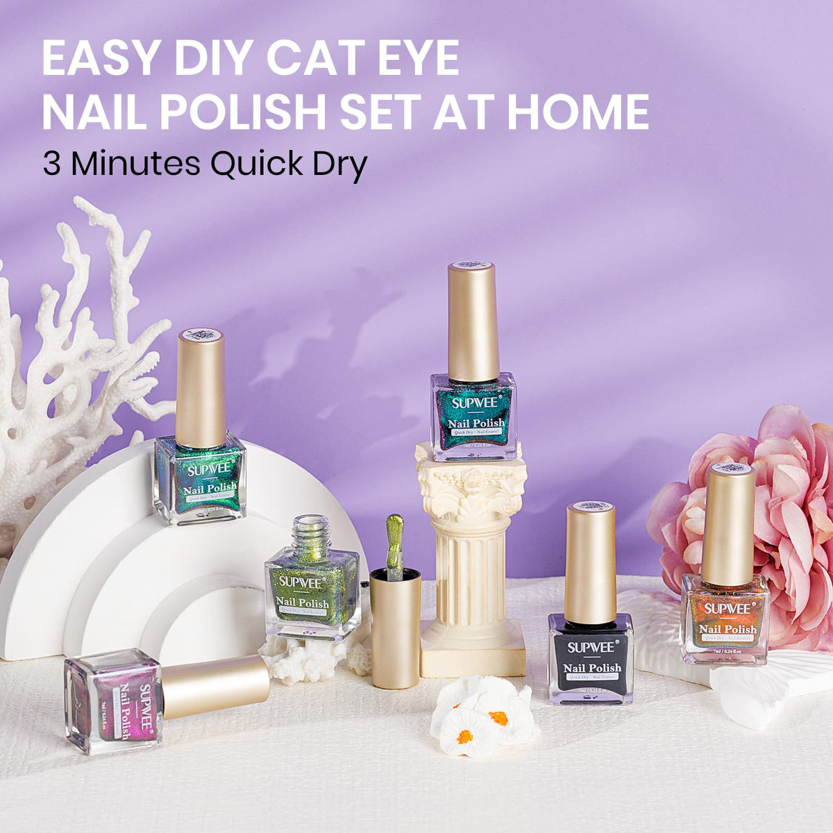 SUPWEE gift box presents the complete set for gifting and at-home nail art.