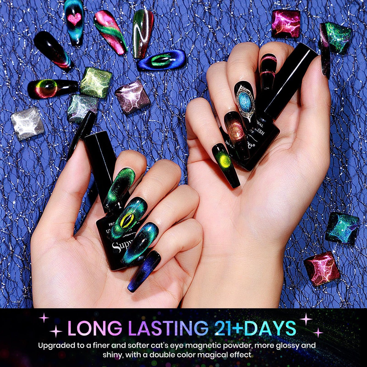 SUPWEE LED lamp curing a manicure for durable results