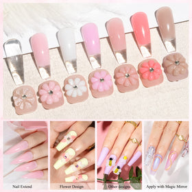 SUPWEE Solid Builder Gel 3D silicone mold for intricate nail shapes.