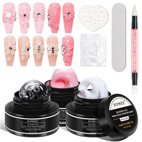 Supwee solid builder gel bottle for durable nail extensions at home