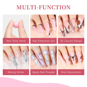 Supwee extend mold for creative 3D nail designs
