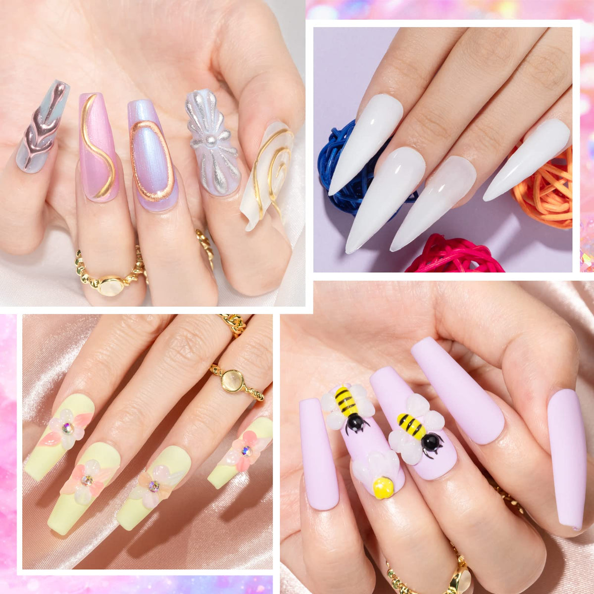 SUPWEE Home DIY kit with molds and tools for convenient manicures.
