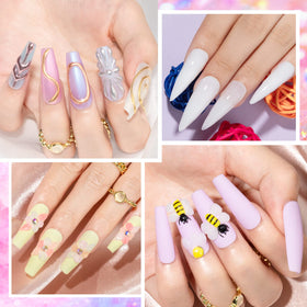 SUPWEE Home DIY kit with molds and tools for convenient manicures.