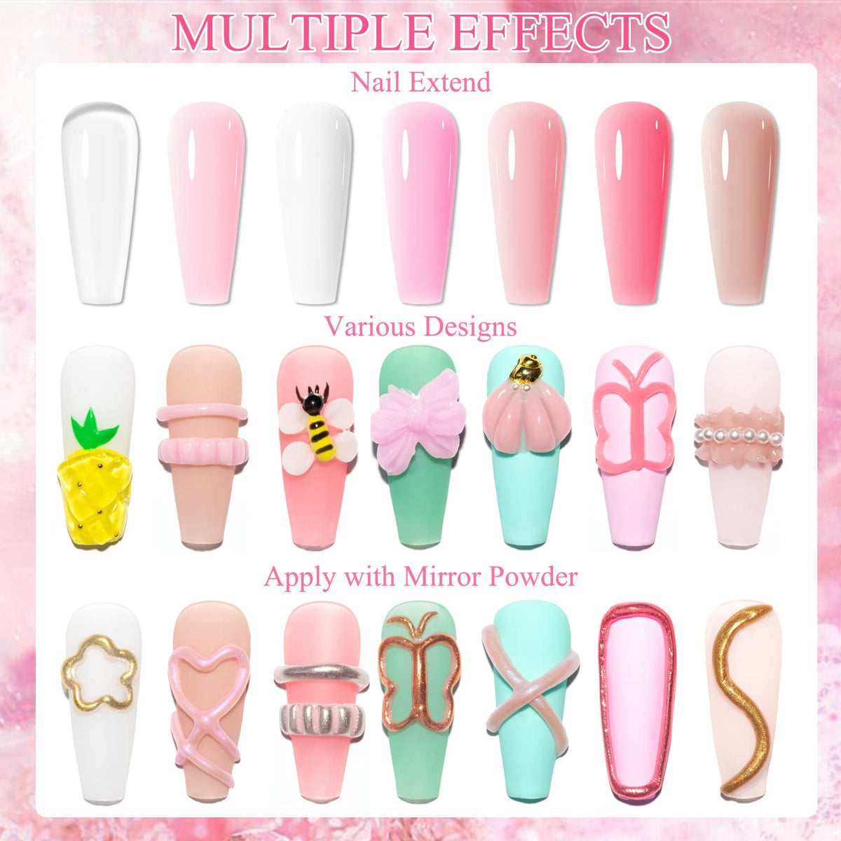 SUPWEE Nail brush included for precise gel application.