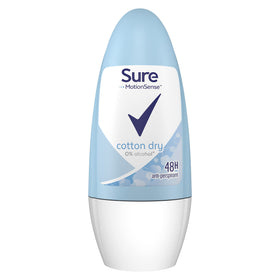Sure Cotton Fresh Roll-On bottle front showing six-pack convenience for everyday freshness
