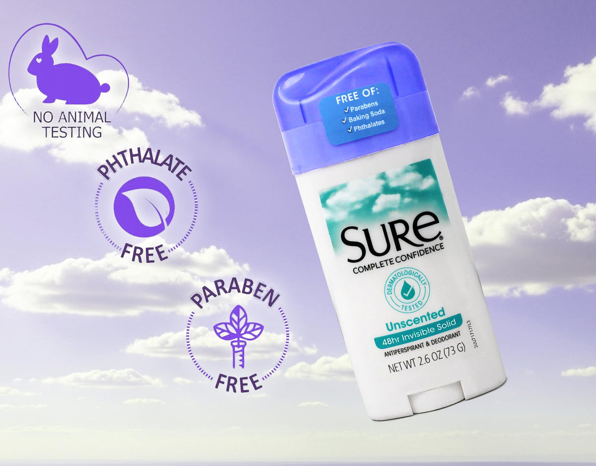 Sure invisible solid unscented pack collection image shows convenient ten-pack.