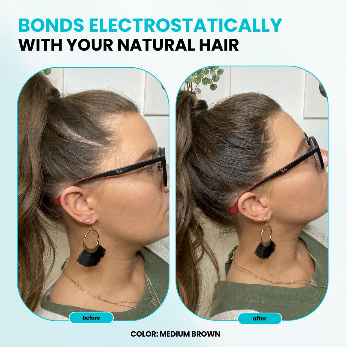 Surethik fibers yield a believable natural finish on thinning areas