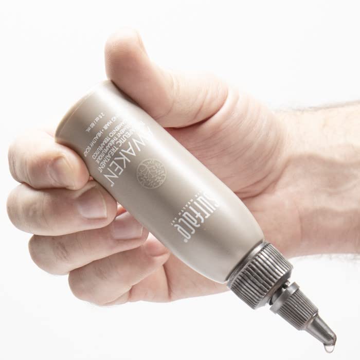 Surface Awaken hair before-and-after look shows visible thickness with daily use