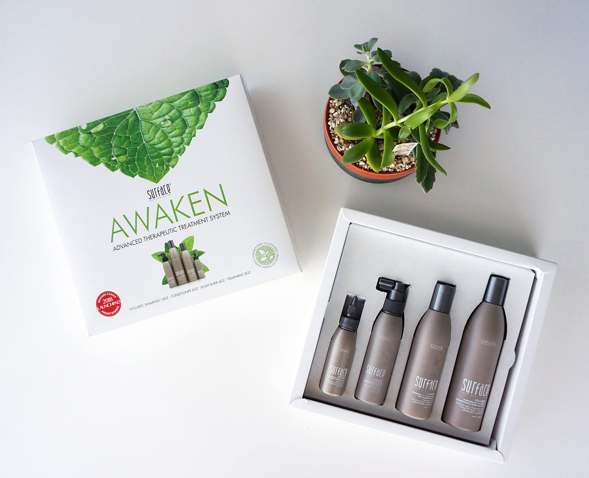Surface Awaken Kit packaging variations showing versatile presentation for travel and home