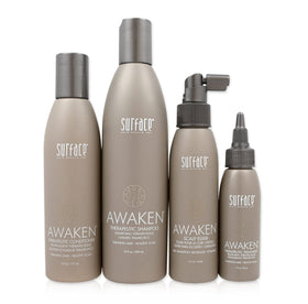 Surface Awaken Kit shampoo bottle showing scalp stimulation for refreshed hair