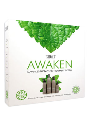 Surface Awaken Kit therapeutic treatment tube delivering scalp care and rejuvenation