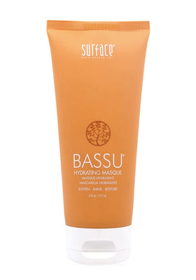 SURFACE Bassu Hydrating Masque bottle delivering rich moisture for dry hair.