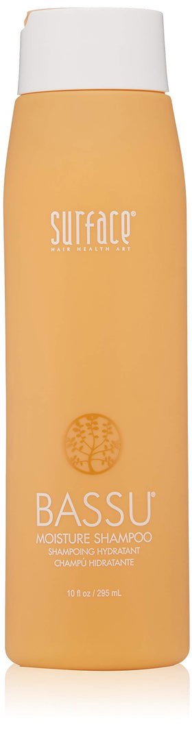 SURFACE Bassu Moisture Shampoo bottle front view for clean, sulfate-free shine.