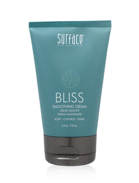 Surface Bliss Smoothing Cream bottle showing lightweight frizz control and shine.