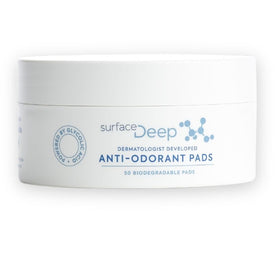 Surface Deep anti-odorant pad close-up highlighting exfoliating action for the skin