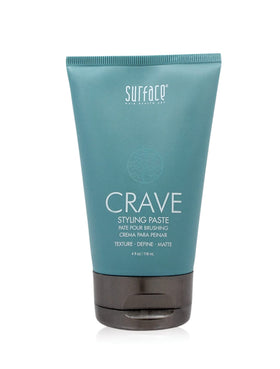 Surface Hair Crave Paste in hand demonstrates flexible hold and matte texture.
