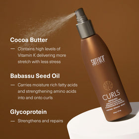 SURFACE Hair Curls Replenish creates shiny, defined curls with reduced flyaways.