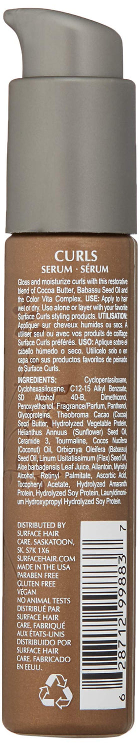 Close-up of Surface Hair Curls Serum texture for shiny, smooth curls