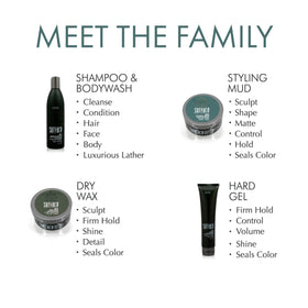 SURFACE Bamboo fibers deliver flexible control for men’s styling.