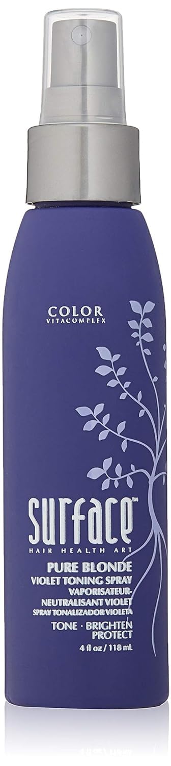 Surface Hair Pure Blonde Violet Toning Spray bottle for brass countering and shine.