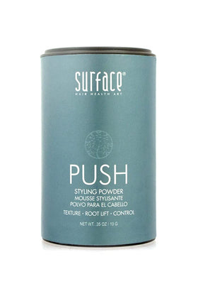 SURFACE Hair Push Styling Powder lifts roots with a natural matte finish for lasting volume