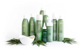 Volumized, tousled blowout look showing the spray's shaping power