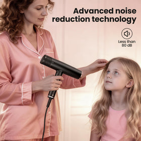 Surfit Hair Dryer 110K RPM motor dries hair quickly and efficiently.