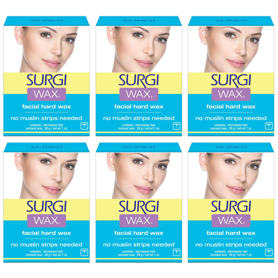 Surgiwax face hair remover box for fast at-home use.
