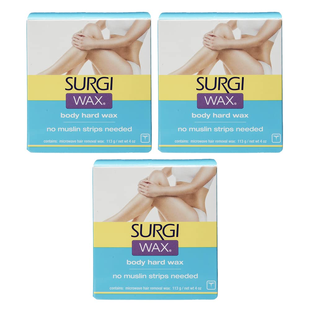 Surgiwax Hair Remover pack of 3 boxes for convenient at-home waxing.