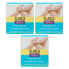 Surgiwax Hair Remover pack of 3 boxes for convenient at-home waxing.