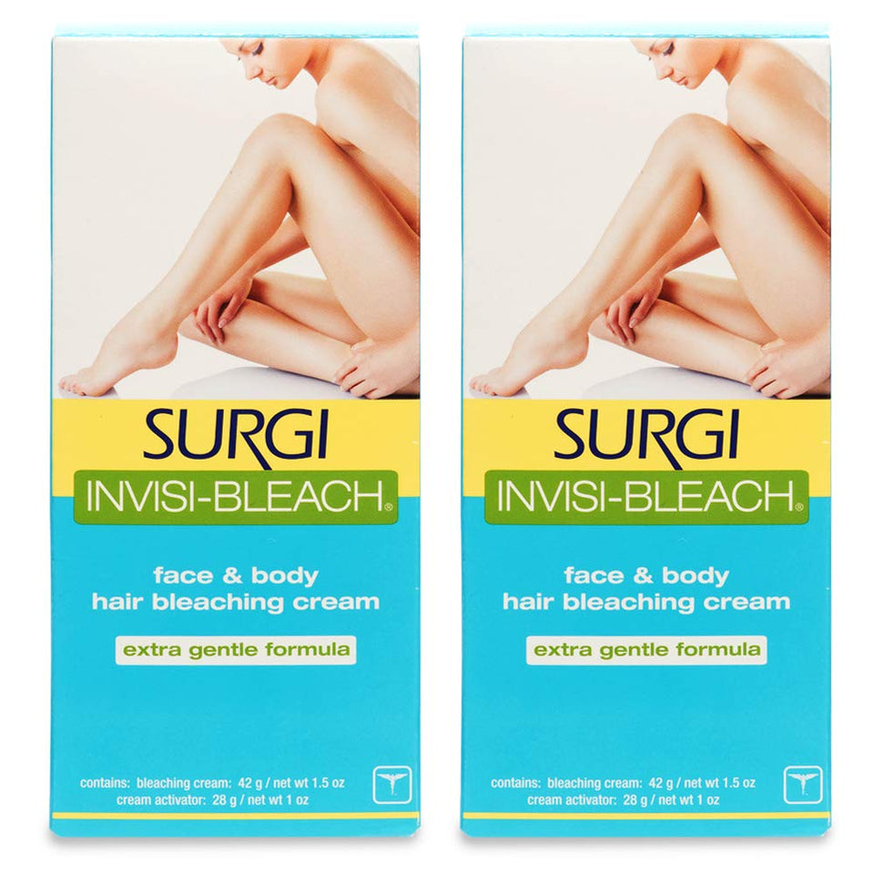 Surgiwax Invisi Bleach Face lightens facial hair for a near-invisible look
