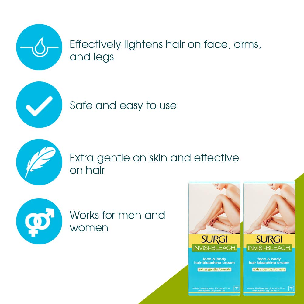Surgiwax Invisi Bleach Legs lightens leg hair for a natural contrast