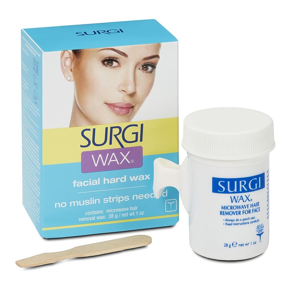 Surgiwax upper lip, cheek, and brow waxing for precise results.