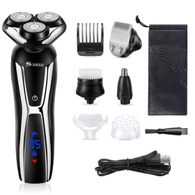 SURKER 3D-floating heads glide along contours for a smoother, safer shave.