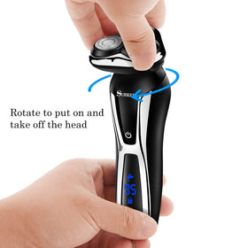 SURKER USB rechargeable design offers cordless convenience for travel grooming sessions.